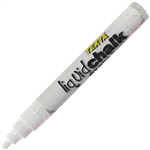 TEXTA LIQUID CHALK MARKER DRY WIPE BULLET 45MM WHITE