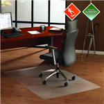 FLOORTEX CHAIRMAT ANTISLIP PC RECTANGLE HARDFLOOR 900 X 1200MM