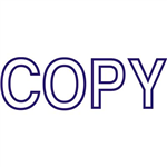 DESKMATE PREINKED MESSAGE STAMP COPY BLUE