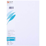 QUILL LEATHERGRAIN PAPER 100GSM A4 WHITE PACK 100