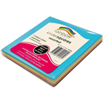 RAINBOW KINDER SHAPES PAPER SQUARE DOUBLE SIDED 85GSM 127MM MATT ASSORTED PACK 120