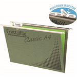 CRYSTALFILE CLASSIC SUSPENSION FILES A4 GREEN BOX 50