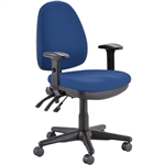 BURO VERVE TASK CHAIR HIGH BACK 3LEVER ARMS JETT DARK BLUE
