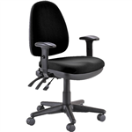 BURO VERVE TASK CHAIR HIGH BACK 3LEVER ARMS JETT BLACK
