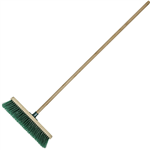 CLEANLINK OUTDOOR WOODEN BROOM GREEN