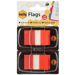 MARBIG POPUP FLAGS TWIN PACK RED
