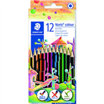 STAEDTLER 185 NORIS COLOUR PENCILS ASSORTED BOX 12