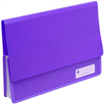 MARBIG POLYPICK DOCUMENT WALLET HEAVY DUTY A4 PURPLE