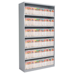 AVERY 20318OGA20126 OPEN BAY CABINET LATERAL FILING PACKAGE 5 SHELVES 1980 X 1200 X 500MM OYSTER GREY