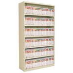 AVERY 20319MAA20126 OPEN BAY CABINET LATERAL FILING PACKAGE 5 SHELVES 1980 X 900 X 500MM MAGNOLIA