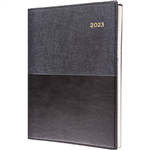 COLLINS 2022 VANESSA DIARY 2 DAYS TO PAGE A4 BLACK