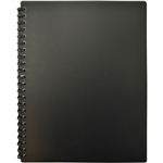 BANTEX EURO DISPLAY BOOK REFILLABLE 20 POCKET A4 BLACK
