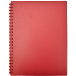 BANTEX EURO DISPLAY BOOK REFILLABLE 20 POCKET A4 BURGUNDY