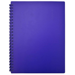BANTEX EURO DISPLAY BOOK REFILLABLE 20 POCKET A4 NAVY