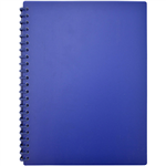 BANTEX EURO DISPLAY BOOK REFILLABLE 20 POCKET A4 MID BLUE