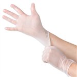 GLOVES VINYL CLEAR POWDER FREE EXTRA LARGE PACK 100