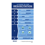 BRADY RESUSCITATION INFORMATION SIGN CPR 450 X 600MM POLYPROPYLENE