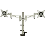 DAC MP200 MONITOR ARM DOUBLE ADJUSTABLE ARTICULATING SILVER