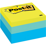 POSTIT 2056RC NOTE CUBE 76 X 76MM RIBBON CANDY