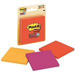 POSTIT 3321SSAN SUPER STICKY NOTES 76 X 76MM MARRAKESH PACK 3