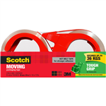 SCOTCH 350021RDAU TOUGH GRIP MOVING TAPE WITH DISPENSER 48MM X 50M PACK 2