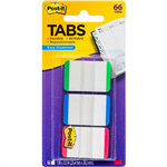POSTIT 686LGBR DURABLE FILING TABS LINED 38MM GREENBLUERED PACK 66
