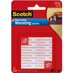 SCOTCH 108 MOUNTING SQUARES REMOVABLE SMALL 13MM BLACK PACK 64