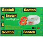 SCOTCH 810 MAGIC TAPE 19MM X 25M PACK 8