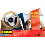 SCOTCH BPS1 TAPE DISPENSER AND BONUS 2 TAPE ROLLS 48MM X 50M