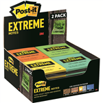 POSTIT EXTRM33CNTRTP EXTREME NOTES 76 X 76MM ASSORTED PACK 2
