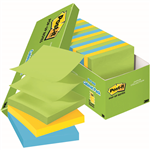 POSTIT R33018AUCP POP UP NOTES 76 X 76MM ASSORTED JAIPUR COLOURS CABINET PACK 18