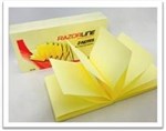 RAZORLINE NOTES YELLOW 76X76 POPUP PACK 6