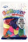 BALLOONS ALPEN 18CM ASSORTED PACK 100