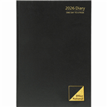 OFFICE NATIONAL 2022 DIARY 1 DAY TO PAGE 15 MINUTE A4 BLACK