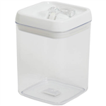 CONNOISSEUR FLIPTITE CANISTER SQUARE 17 LITRE CLEAR