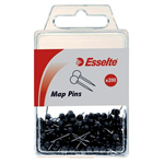 ESSELTE MAP PINS BLACK PACK 200