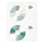 AVERY 47906 POCKET CDDVD SINGLE SIDED HOLDS 4 CDS A4 CLEAR PACK 5