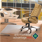 FLOORTEX ANTIMICROBIAL CHAIRMAT PVC RECTANGLE HARDFLOOR 1200 X 1500MM