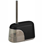 ESSELTE PENCIL SHARPENER BATTERY POWERED 1HOLE BLACK