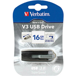 VERBATIM STORENGO V3 USB DRIVE 16GB GREY