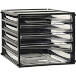 ESSELTE DESKTOP FILING 4 DRAWERS A4 BLACK FRAME