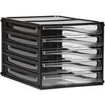 ESSELTE DESKTOP FILING 5 DRAWERS A4 BLACK FRAME
