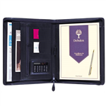 DEBDEN EXECUTIVE PORTFOLIO ZIP CLOSURE PU A4 BLACK