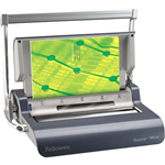 FELLOWES QUASAR 130 MANUAL BINDING MACHINE WIRE COMB GREY