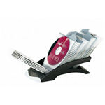 DURABLE VEGAS CDDVD DESKTOP STORAGE FILE WITH 25 POCKETS 50 CAPACITY BLACK