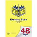 SPIRAX 100 EXERCISE BOOK 8MM RULED 70GSM A4 48 PAGE