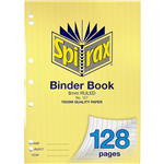 SPIRAX 127 BINDER BOOK 8MM RULED A4 128 PAGE