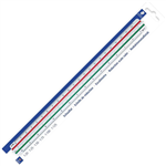 STAEDTLER 561981BK MARS TRIANGULAR SCALE RULER 300MM WHITE