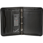 SPIRAX ZIPPERED COMPENDIUM 4 RING A4 BLACK