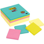 POSTIT 65424SSCYM SUPER STICKY NOTES 76 X 76MM PACK 24